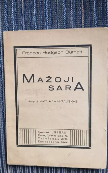 Burnett Mažoji Sara,1931 m