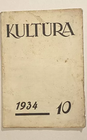 Kultūra žurnalas 1934m. NR.10