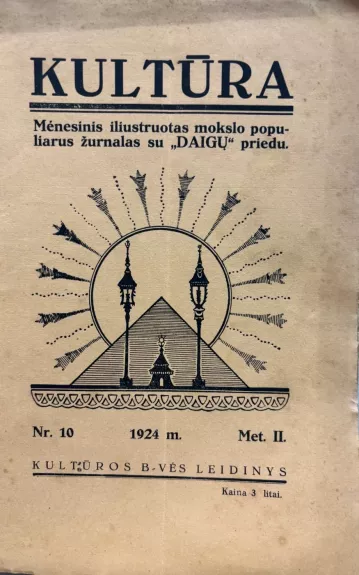 KULTŪRA 1924 m. Nr.10