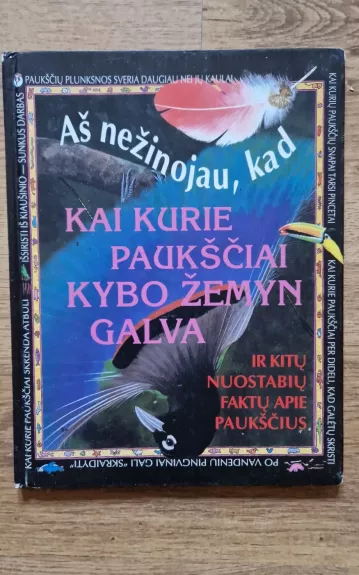 Aš nežinojau, kad kai kurie paukščiai kybo žemyn galva