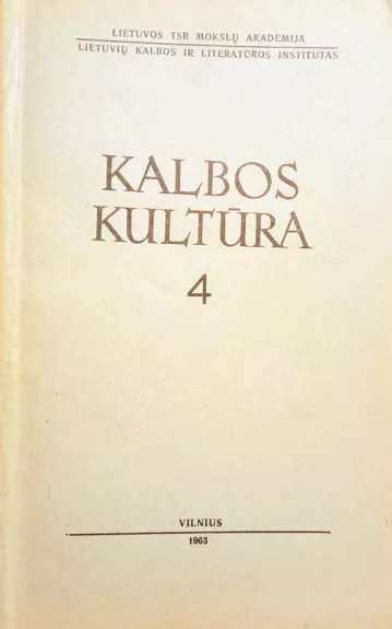 Kalbos kultūra, 1963 m., Nr. 4