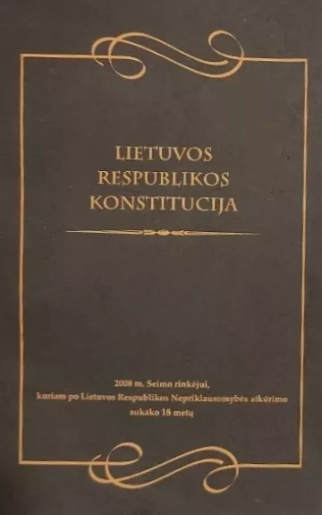 Lietuvos respublikos konstitucija