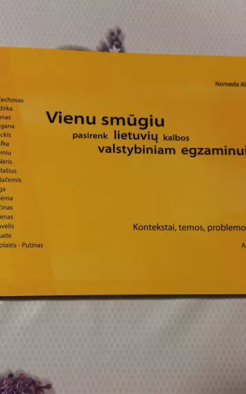 Vienu smūgiu pasirenk lietuvių kalbos valstybiniam egzaminui