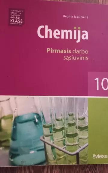 Chemija Pirmasis darbo sąsiuvinis