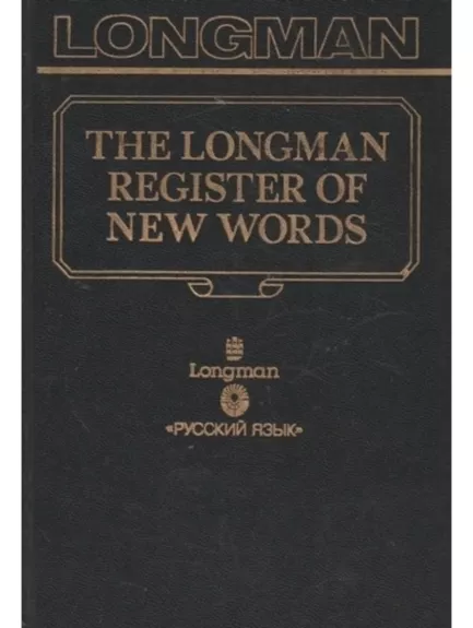 The longman register of new words