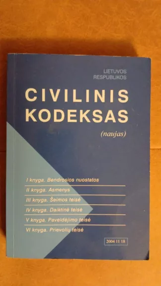 Lietuvis Respublikos Civilinis Kodeksas