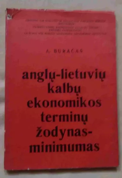 Anglų-lietuvių kalbų ekonomikos terminų žodynas minimumas