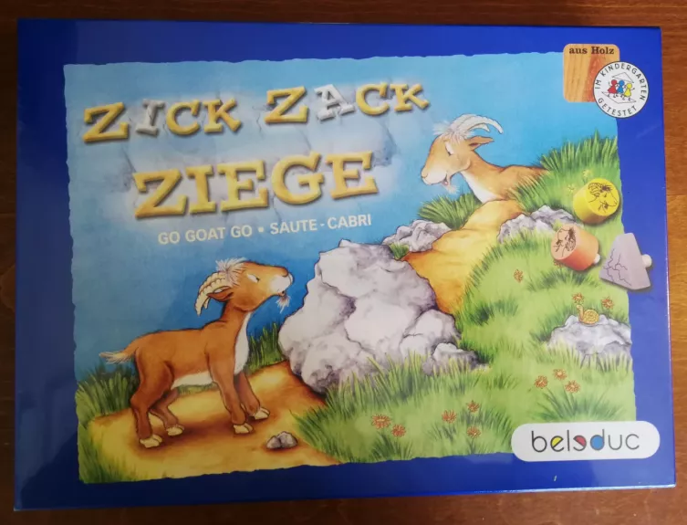 Stalo žaidimas Beleduc "Cik cak ožka"/ ZIK ZAK ZIEGE (Go Goat Go/Saute/Cabri), nuo 4 m.