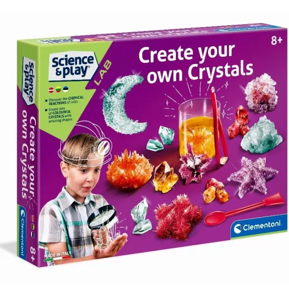 Mokslinis komplektas "Create Your Own Crystals Science&Play" 8+ m.
