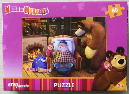 Dėlionė Puzzle 80 "Maša ir Meška" /1/ 80 Puzzle Masha and the Bear