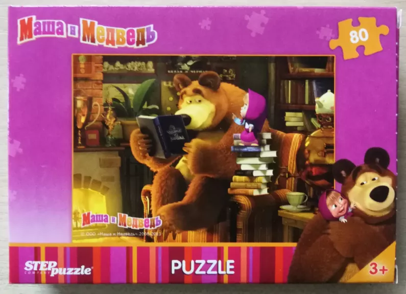 Dėlionė Puzzle 80 "Maša ir Meška" /8/ 80 Puzzle Masha and the Bear