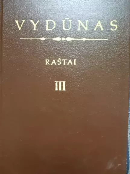 Raštai (III tomas)