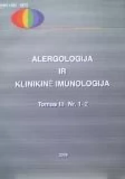Alergologija ir klinikinė imunologija, tomas III Nr.1-2