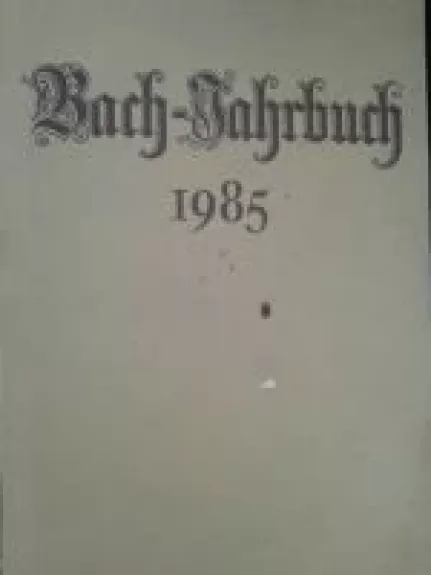 Bach - Jahrbuch