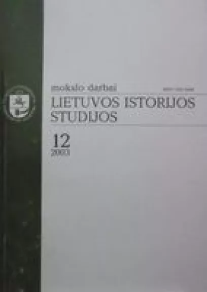 Lietuvos istorijos studijos (12 tomas)