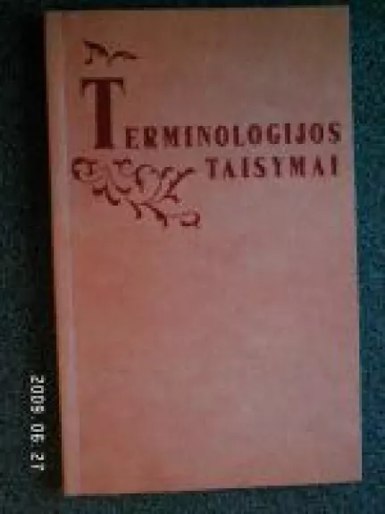 Terminologijos taisymai