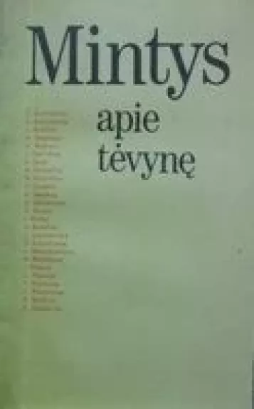 Mintys apie Tėvynę