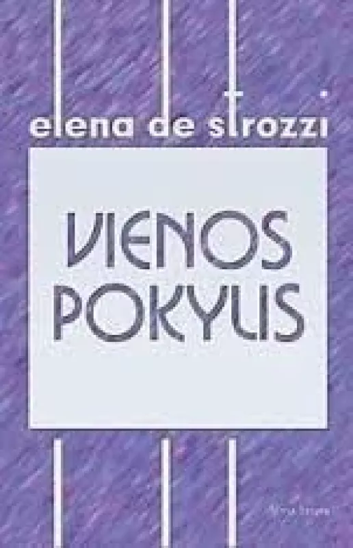 Vienos pokylis - Elena de Strozzi, knyga
