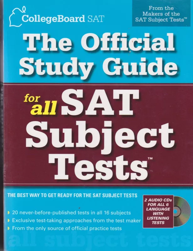The Official Study Guide for all SAT Subject Tests - Autorių Kolektyvas, knyga