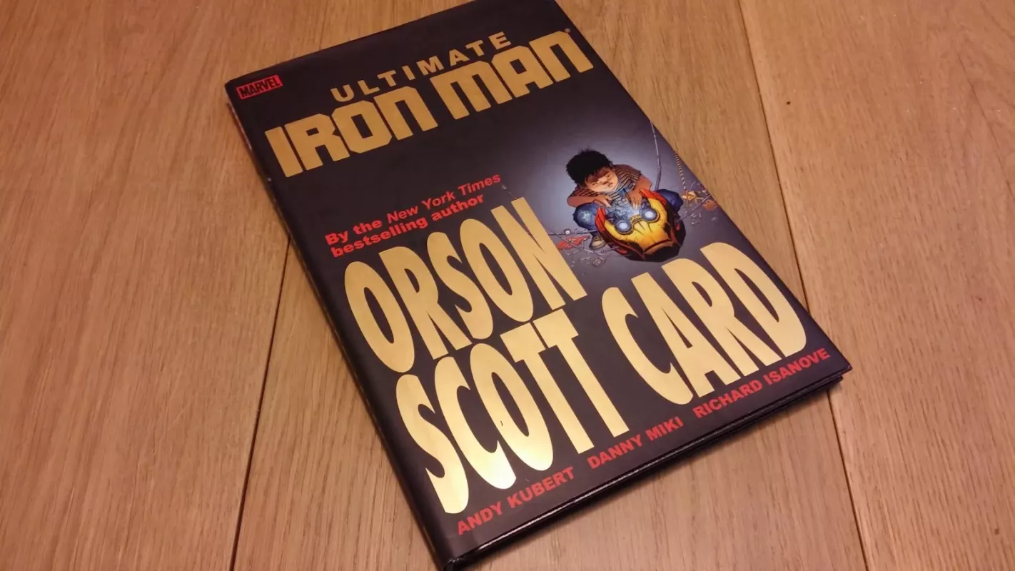 Marvel comics hardback - Ultimate Iron Man vol 1 - Orson Scott Card, Andy Kubert - Orson Scott Card, knyga