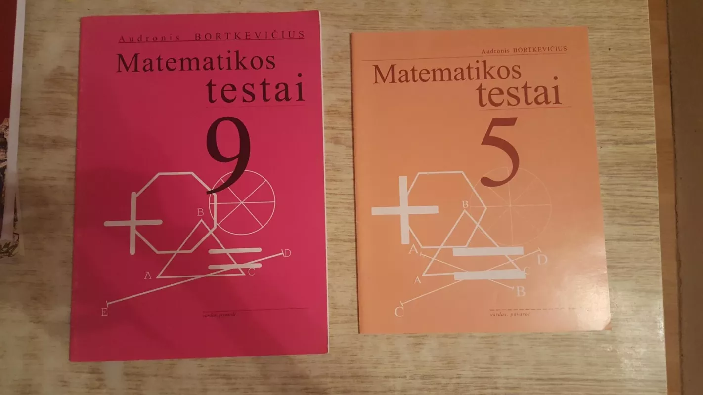 Matematikos testai 5 klasei - Audronis Bortkevičius, knyga