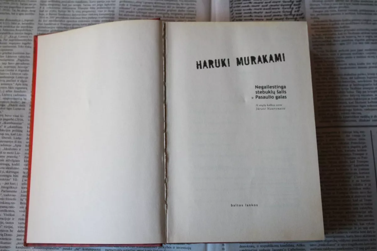 Negailestinga stebuklų šalis ir pasaulio galas - Haruki Murakami, knyga
