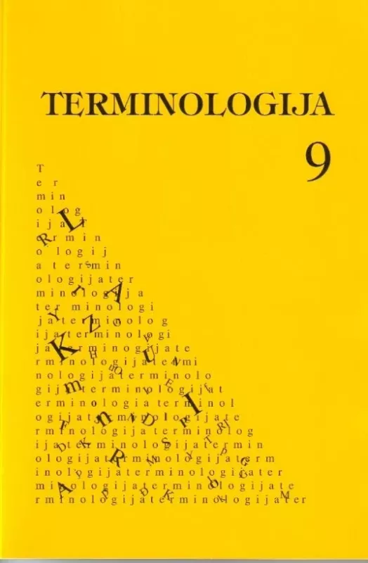 terminologija9 - Autorių Kolektyvas, knyga