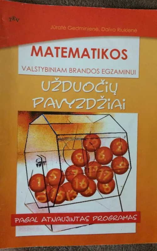 Matematikos Valstybiniam Brandos Egzaminui užduočių pavyzdžiai - Daiva Riukienė, knyga