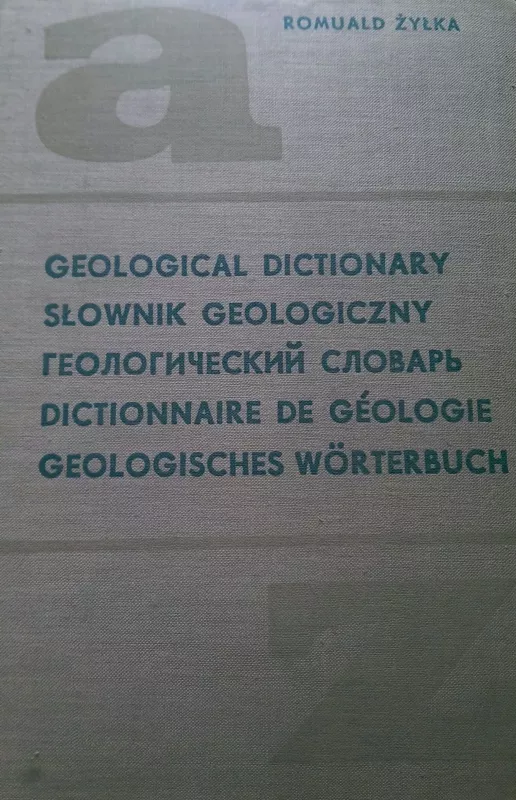 English-polish-russian-french-german Geological dictionary - Romuald Zylka, knyga