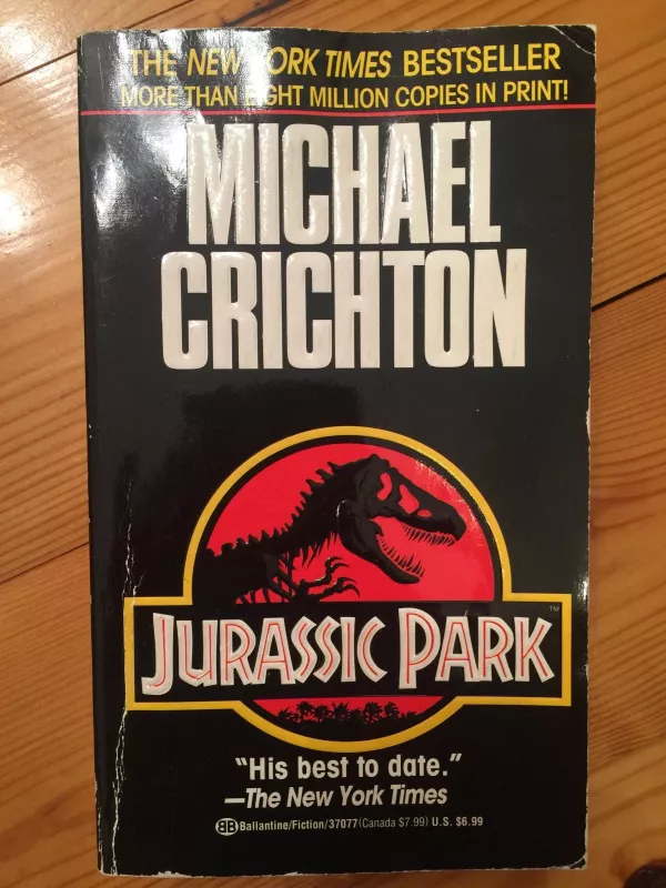 Jurassic Park - Michael Crichton, knyga