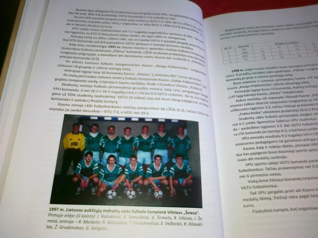Lietuvos studentų futbolo raida 1924-2009 - Vytas Jančiauskas ir kt., knyga