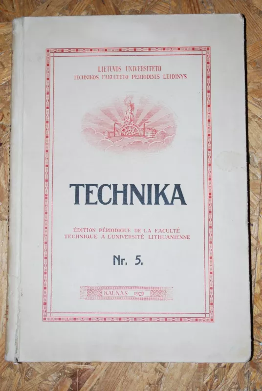 Lietuvos Universiteto Technikos fakulteto periodinis leidinys Technika Nr 5 - Autorių Kolektyvas, knyga