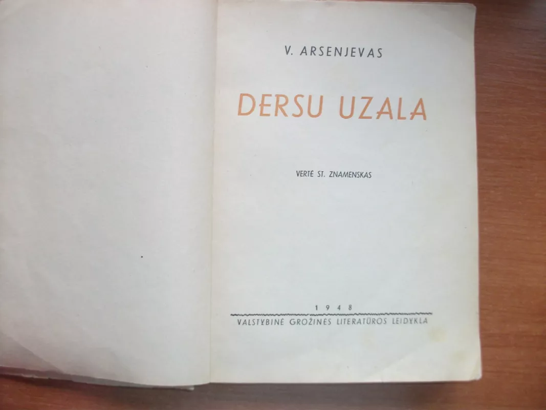 Dersu Uzala - Vladimiras Arsenjevas, knyga