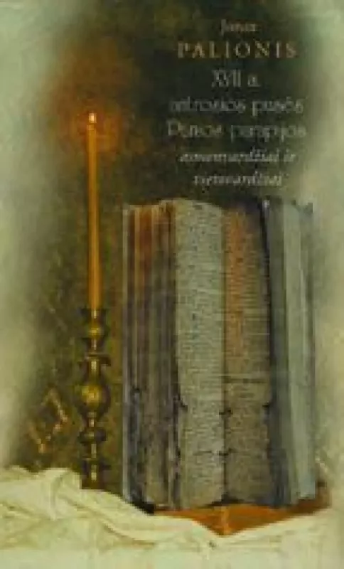VII a. antrosios pusės Punios parapijos asmenvardžiai ir vietovardžiai - Jonas Palionis, knyga