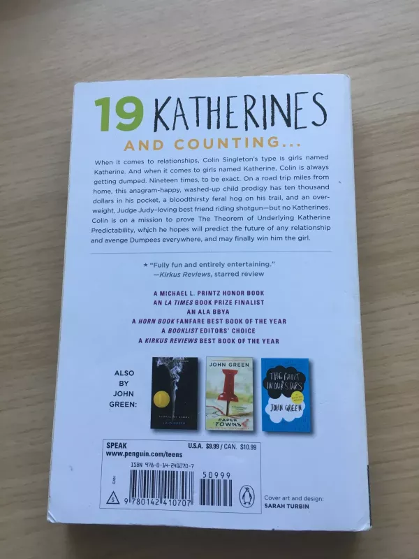 The Abundance Of Katherines - Green John, knyga