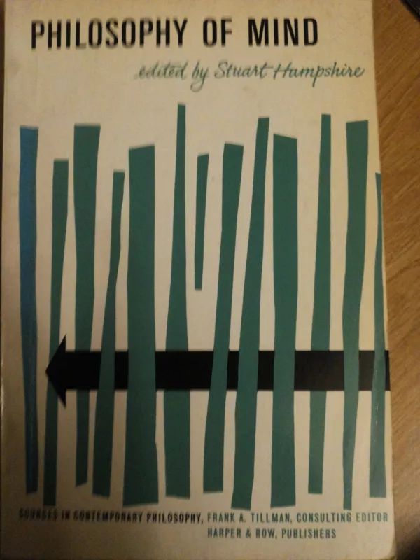 Philosophy of Mind - Stuart Hampshire, knyga