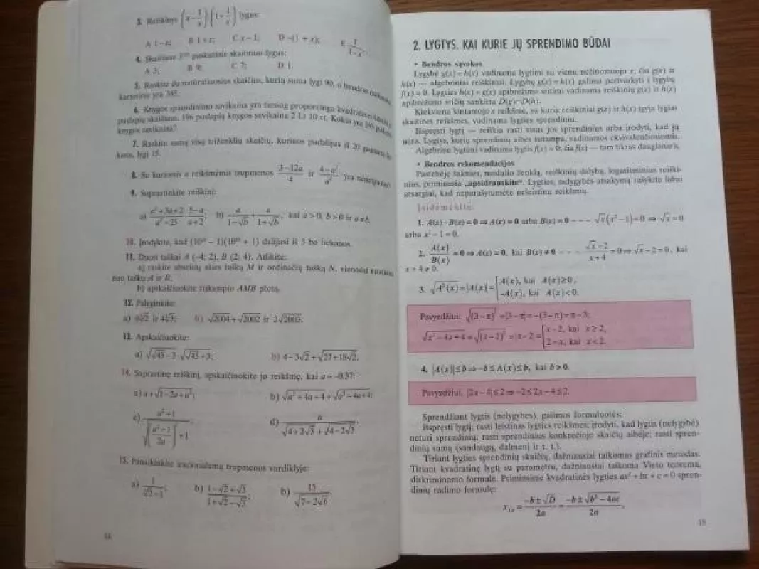 Matematika: pasikartokime prieš egzaminą - Albertas Steponavičius, knyga