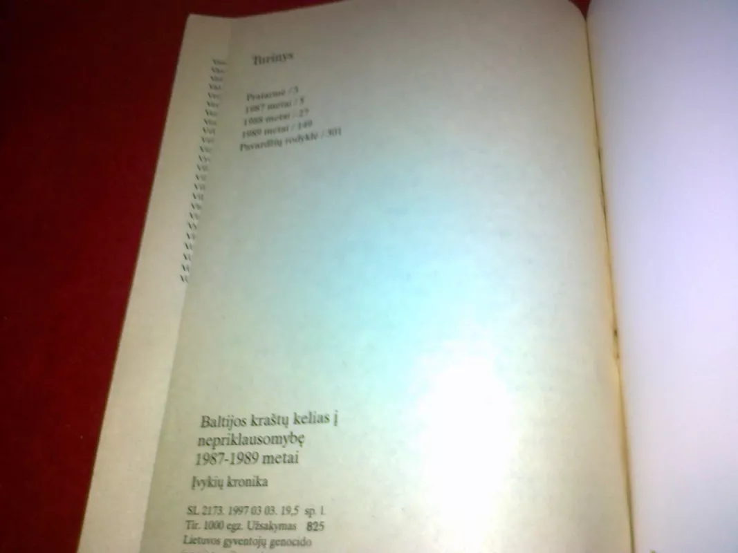 Baltijos kraštų kelias į nepriklausomybę 1987-1989 metai - Vytautas Skuodis, knyga