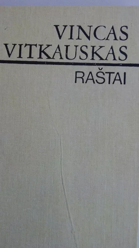 Raštai - Vincas Vitkauskas, knyga