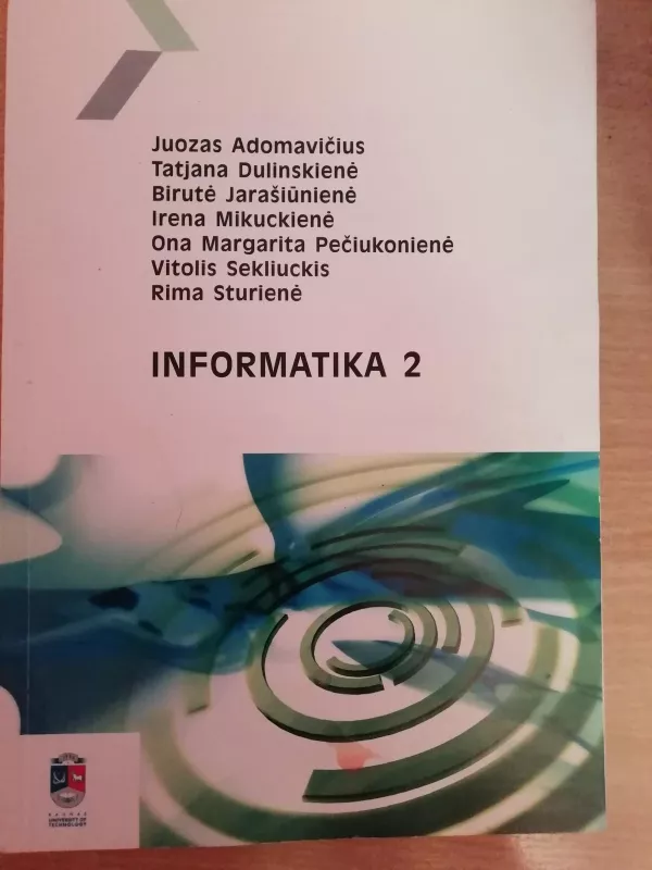 Informatika 2 - Juozas Adomavičius, knyga