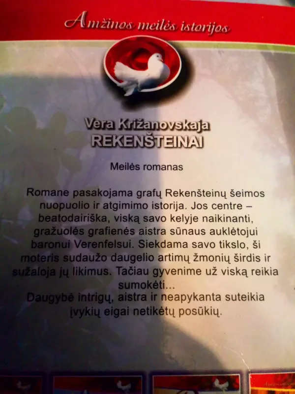 Rekenšteinai - Vera Kryžanovskaja, knyga