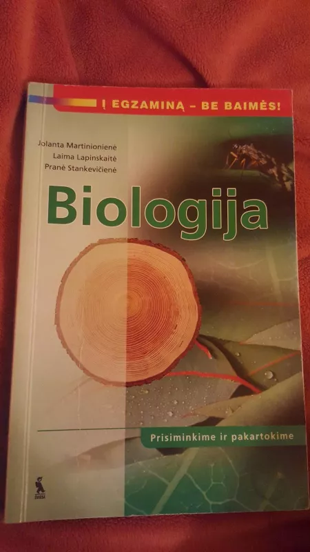 Biologija - Martinionienė Jolanta,Lapinskaitė Laima,Stankevičienė Pranė, knyga