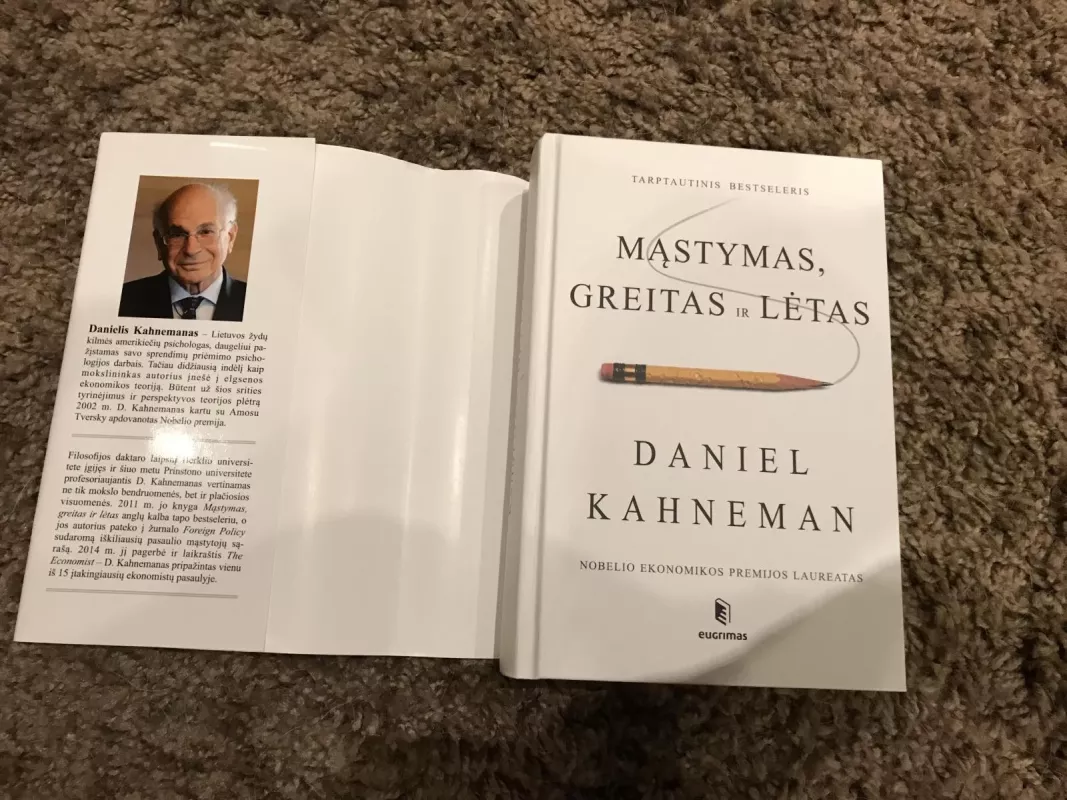 Mąstymas: greitas ir lėtas - Daniel Kahneman, knyga