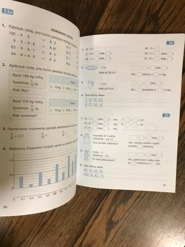 Skaiciu salis matematikos pratybu sasiuvinis 3 klasei 1 dalis - Bronius Balčytis, knyga