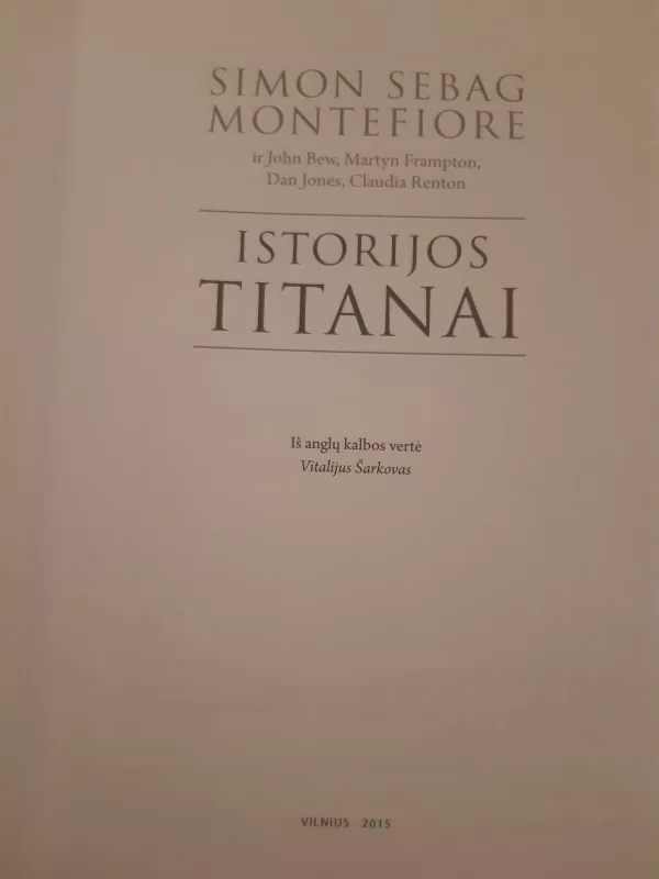Istorijos titanai - Simon Sebag Montefiore, knyga
