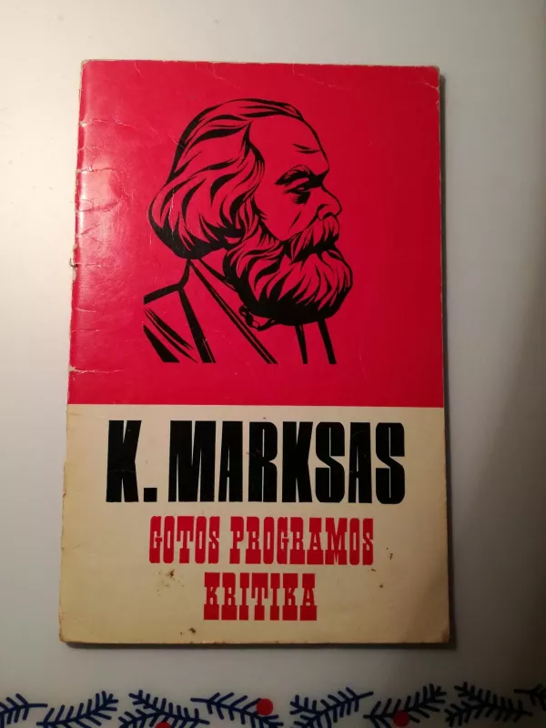 Gotos programos kritika - Karlas Marksas, knyga