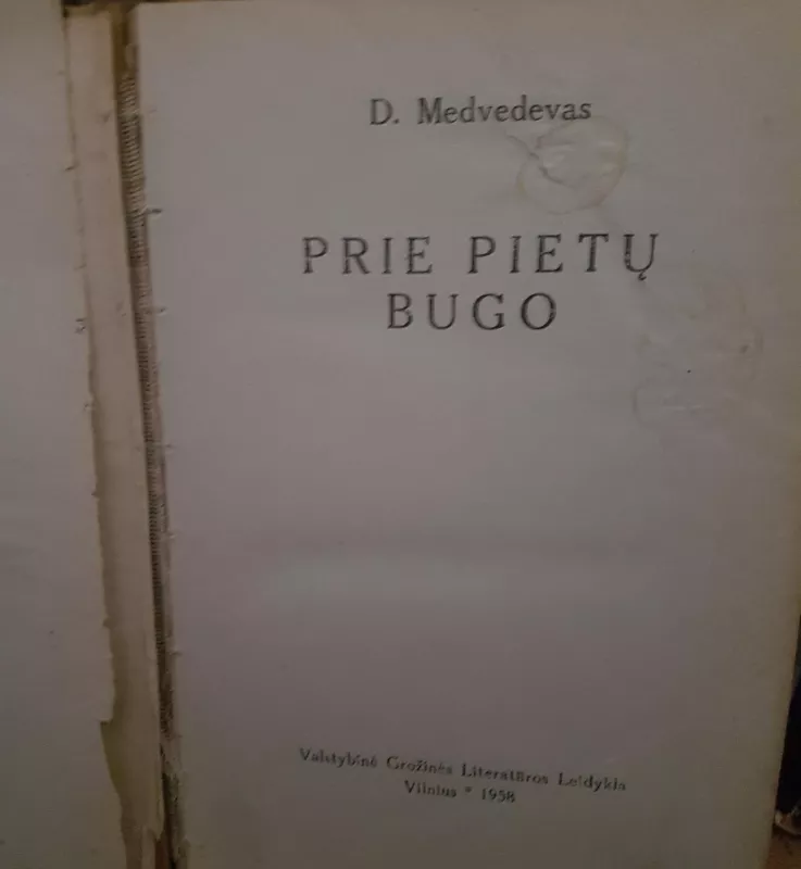 Prie pietų Bugo - Dmitrijus Medvedevas, knyga