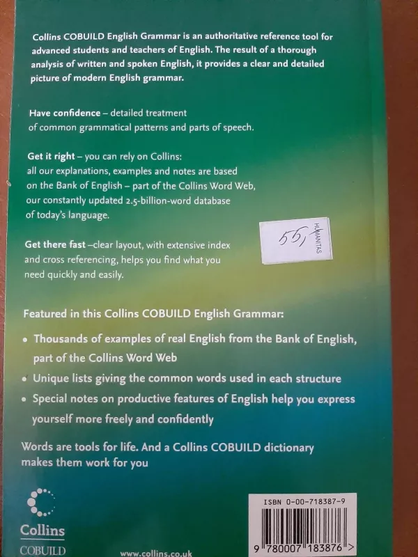 Collins Cobuild Intermediate English Grammar - Danny Willis, knyga