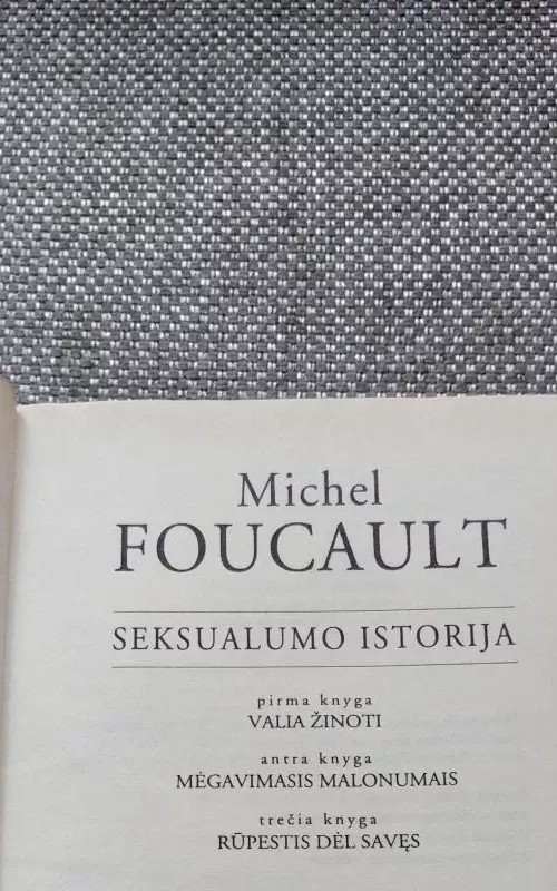 Seksualumo istorija - Michel Foucault, knyga