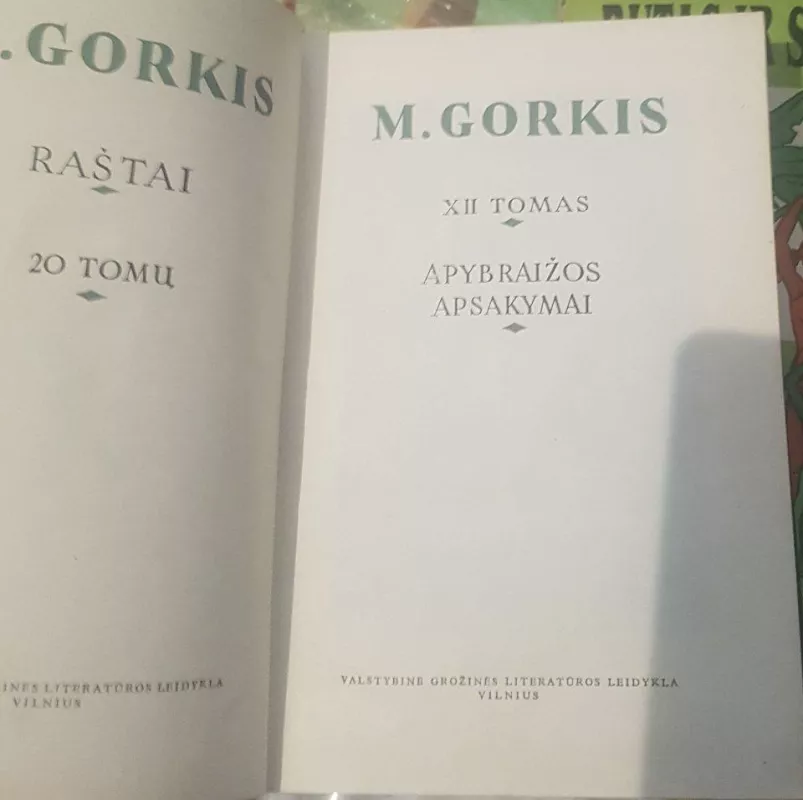 Raštai (XII tomas) - Maksimas Gorkis, knyga
